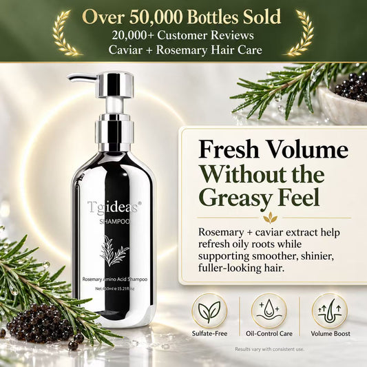 Tgideas® Caviar & Rosemary Shampoo: Volumizing & Oil Control Formula
