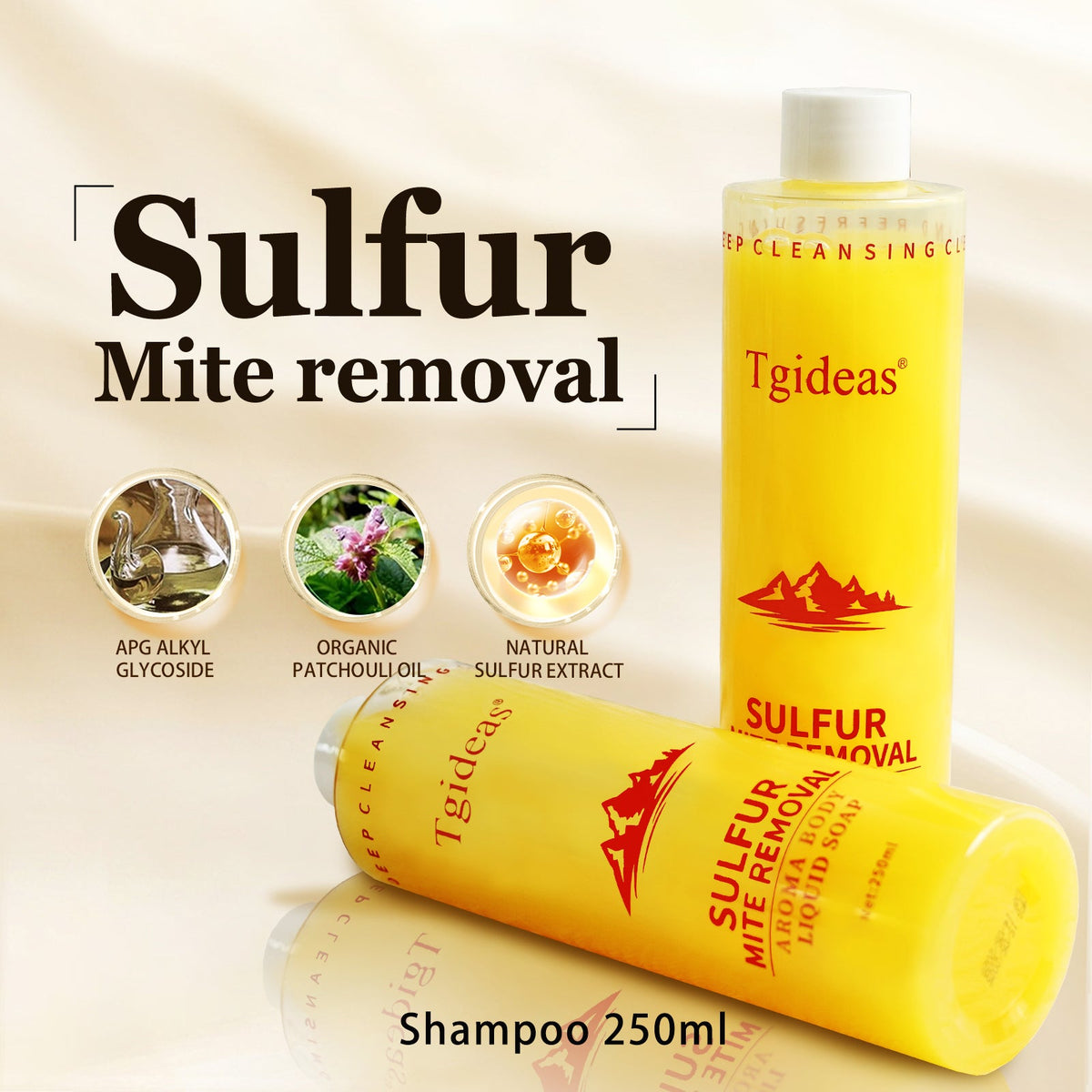Tgideas® All-in-One Sulfur Body Wash & Shampoo-zrl