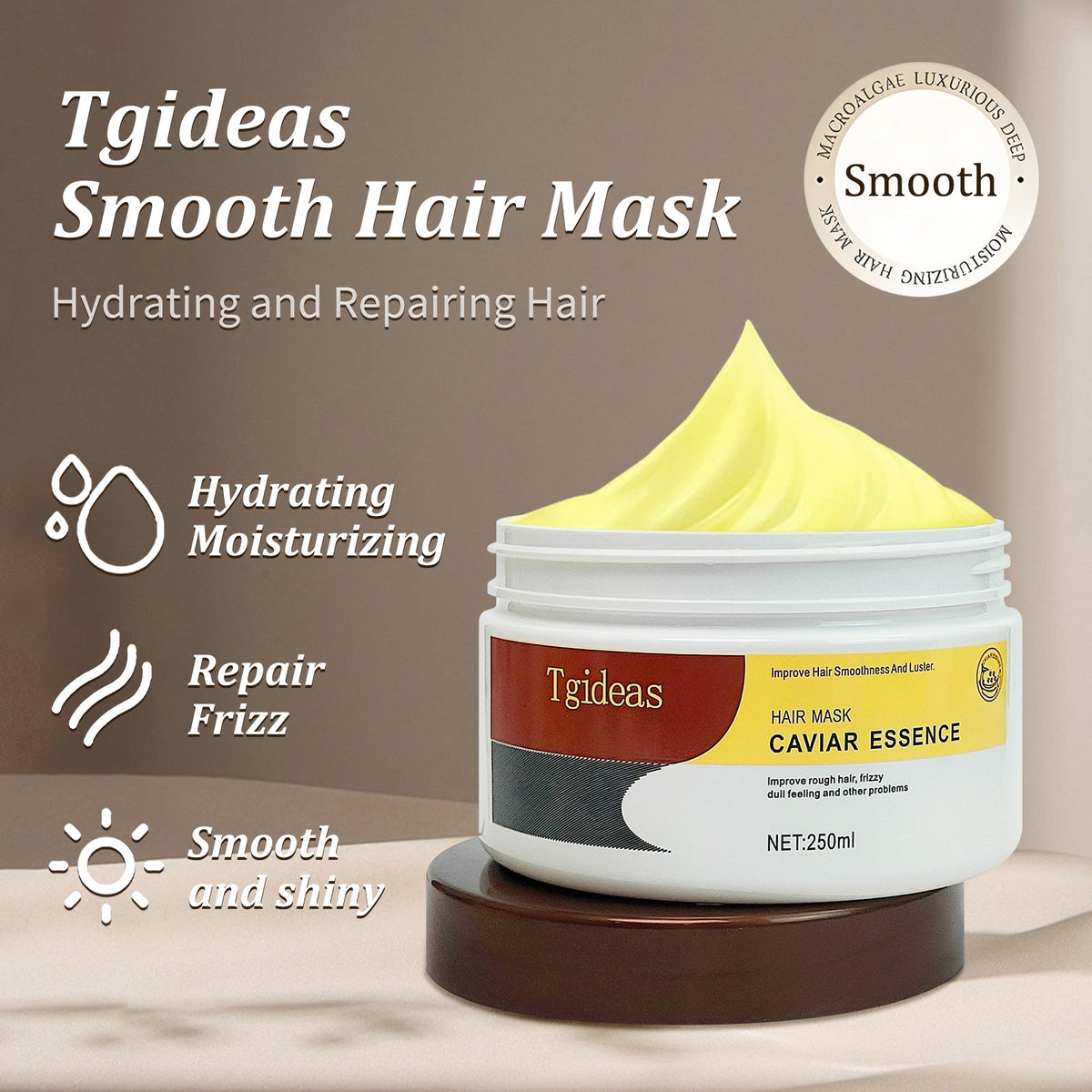 Tgideas® Collagen & Caviar Extract Deep Repair Hair Mask-zrl