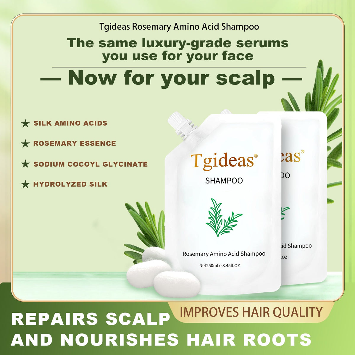 Tgideas® Rosemary & Zinc PCA Strengthening Shampoo