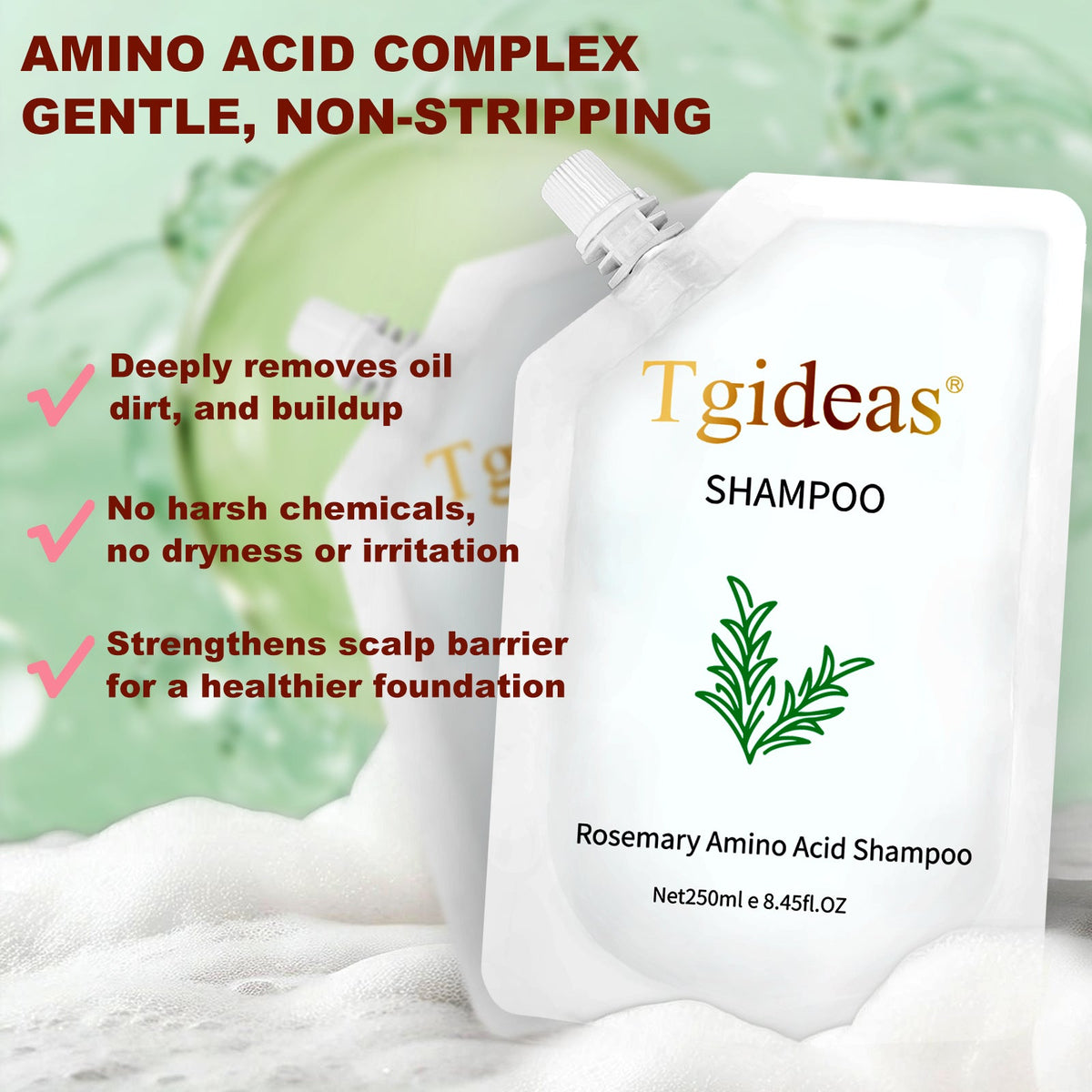 Tgideas® Rosemary & Zinc PCA Strengthening Shampoo-zrl