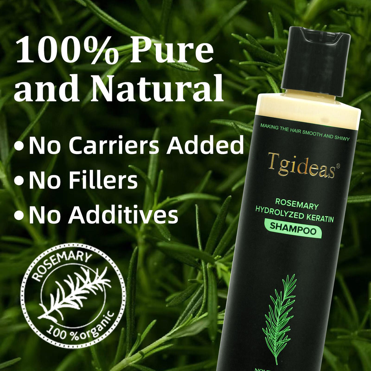Tgideas® Rosemary Shampoo | Hair Growth & Anti-Dandruff Scalp Treatment
