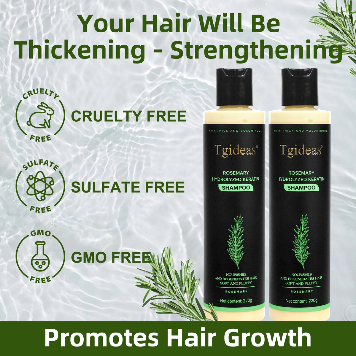 Tgideas® Rosemary Shampoo | Hair Growth & Anti-Dandruff Scalp Treatment-tt